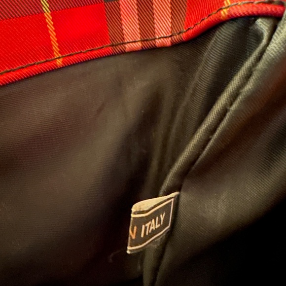 Burberry Red Nova Check Market Tote - Picture 4 of 13